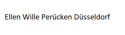 Ellen Wille Perücken Düsseldorf Ellen Wille Perücken Düsseldorf