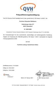 Zertifizierter Hilfsmittelerbringer Perücken Präqualifizierungsurkunde Haarersatz