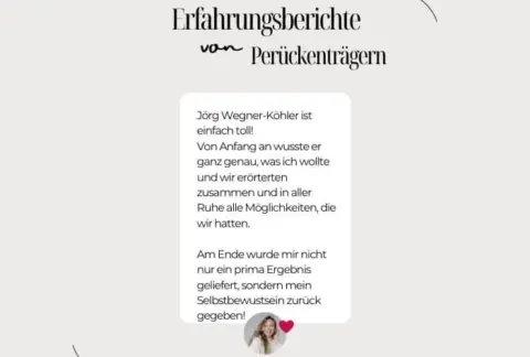 Erfahrungsberichte von Perückenträgern