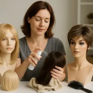 Pflege Styling Perücken Echthaar Kunsthaar