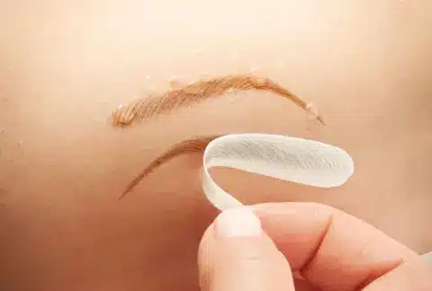 Augenbrauen Transfer-Tattoo Mittelbraun