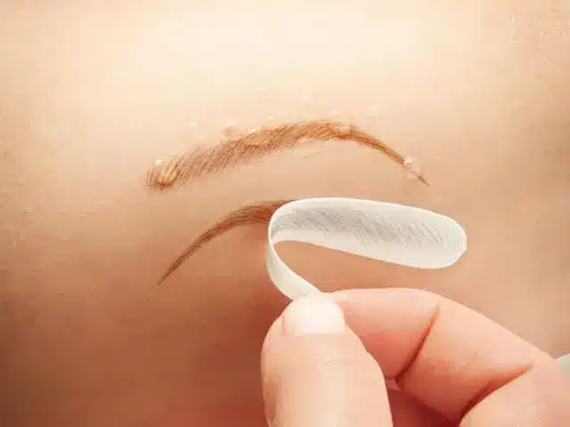 Augenbrauen Transfer-Tattoo Mittelbraun