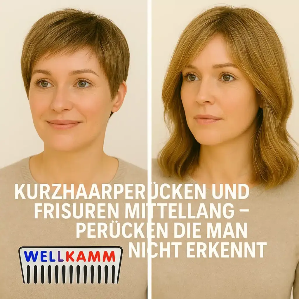 Kurzhaarperücken und Frisuren mittellang