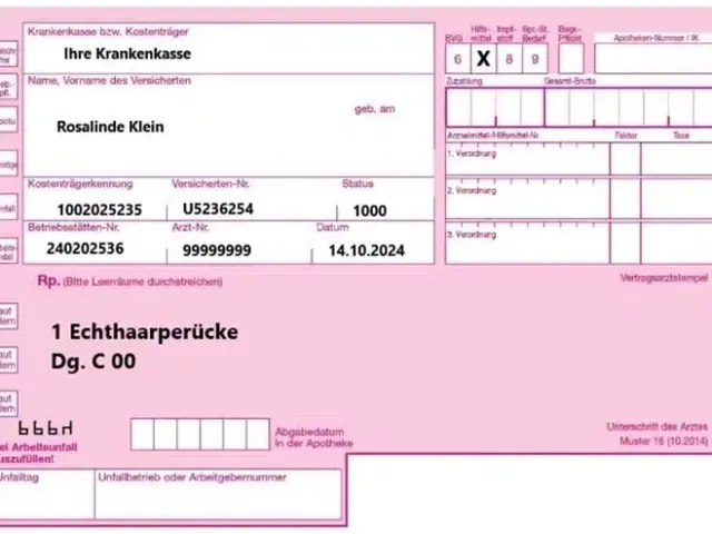 Perücke auf rezept