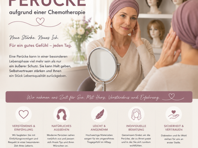 Perücke aufgrund einer Chemotherapie