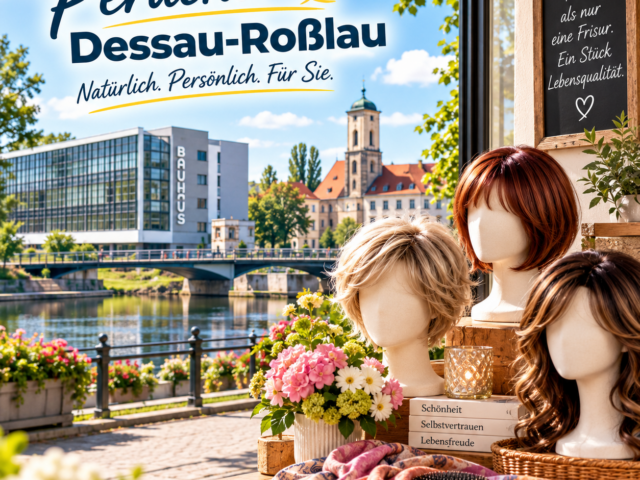 Perücken in Dessau-Roßlau am Fluss