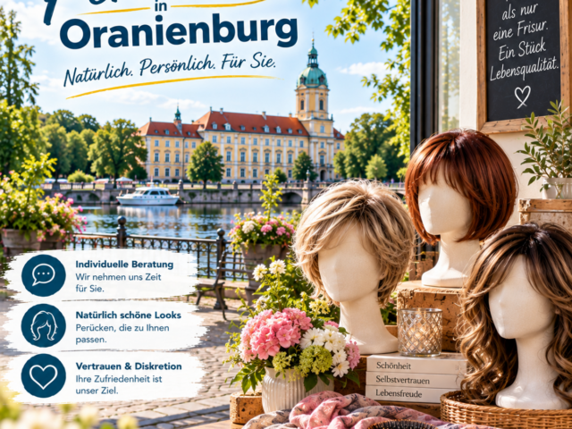 Perückenwerbung am Oranienburger Schloss